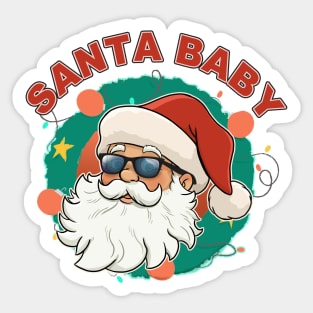 Santa Baby Santa Clause Christmas Fun Sticker